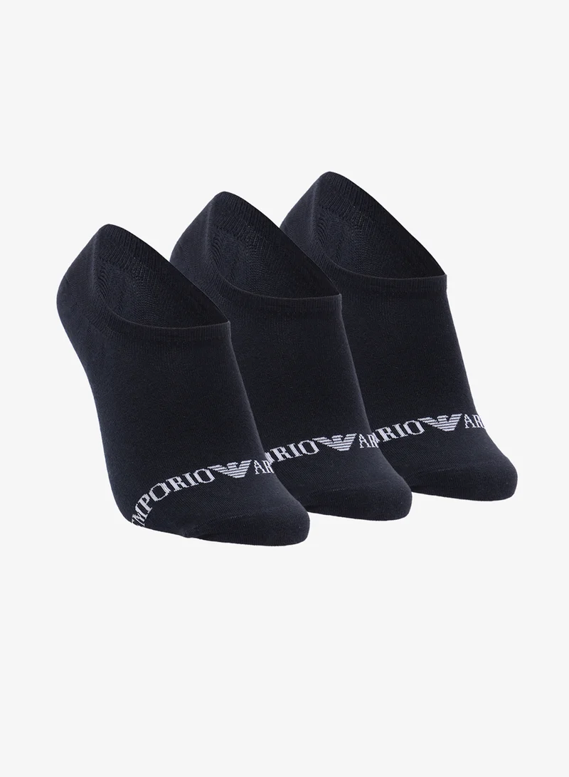 3 Pack Of Logo Liner Socks